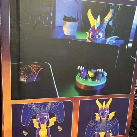 Spyro The Dragon Controller Phone Cradle Holder Stand Purple Collectible - Picture 4 of 5